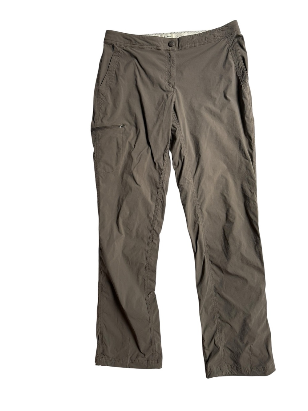 L.L. Bean Women's Straight-Leg Pants in Olive